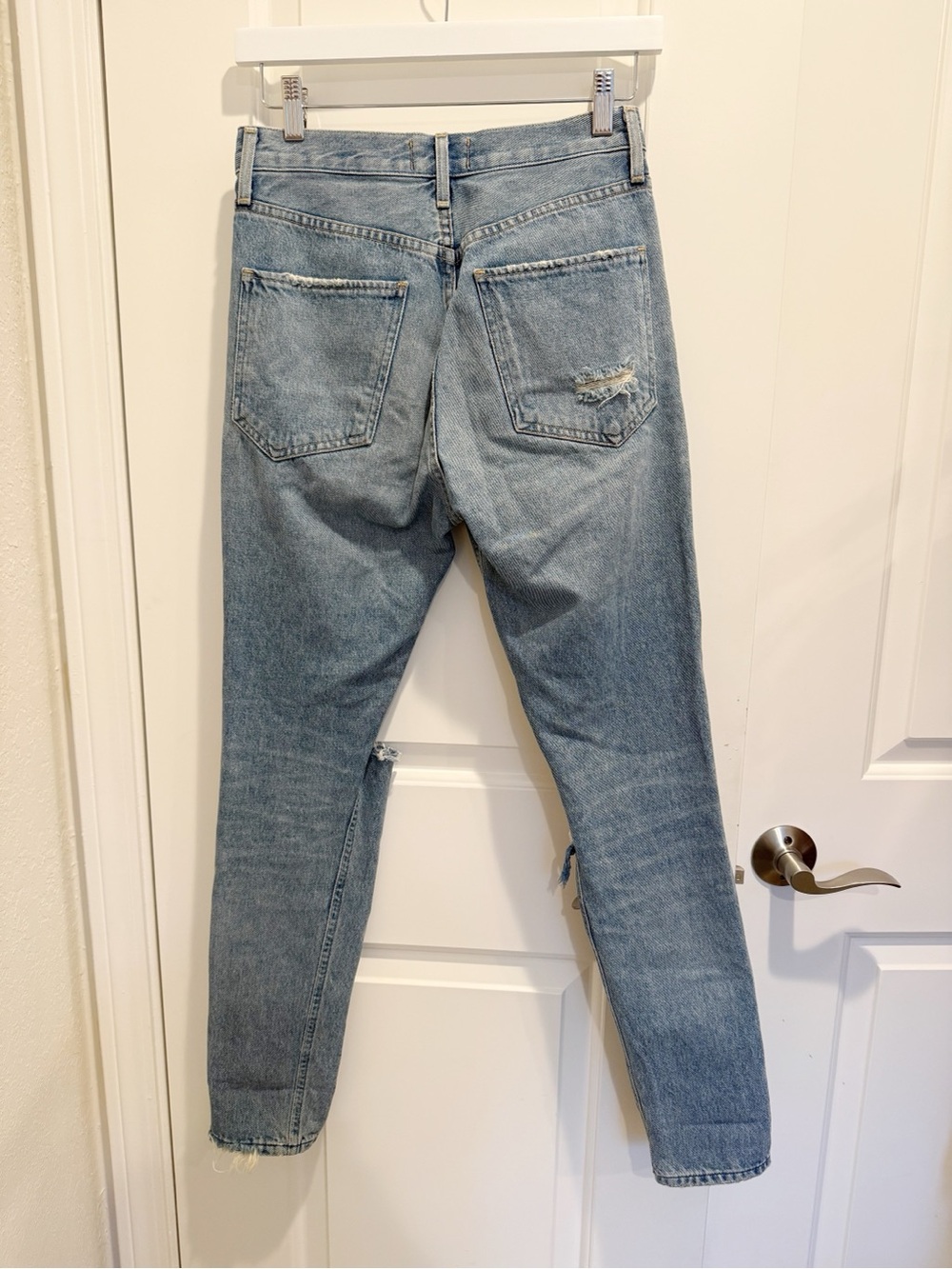 AGOLDE Jamie High Rise Classic Jeans Distressed Dakota Wash size 24 - Picture 4 of 9